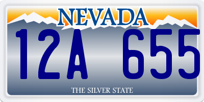 NV license plate 12A655