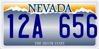NV license plate 12A656