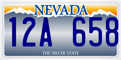 NV license plate 12A658