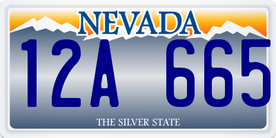 NV license plate 12A665