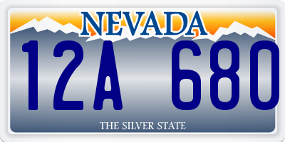 NV license plate 12A680