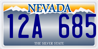 NV license plate 12A685