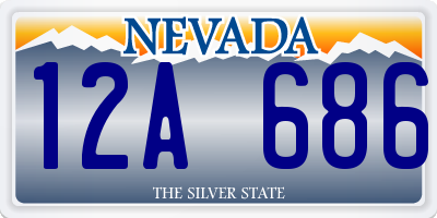 NV license plate 12A686