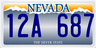 NV license plate 12A687