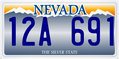 NV license plate 12A691