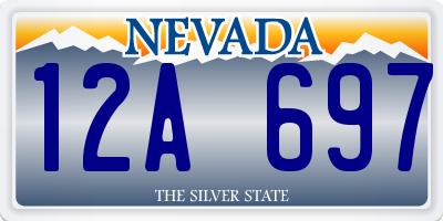 NV license plate 12A697