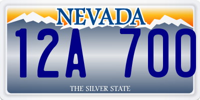 NV license plate 12A700