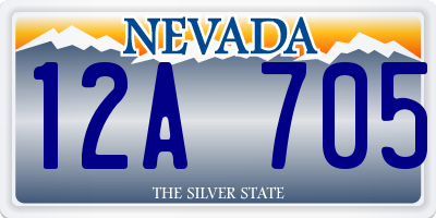 NV license plate 12A705