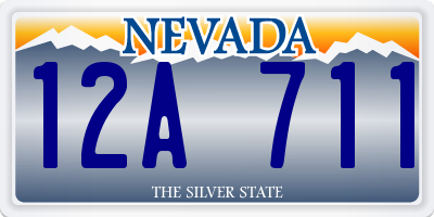 NV license plate 12A711