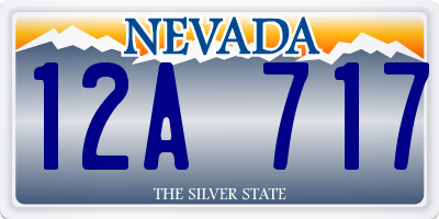 NV license plate 12A717