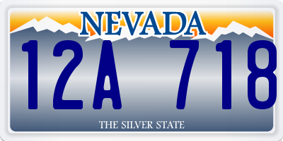 NV license plate 12A718