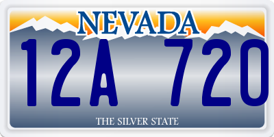 NV license plate 12A720
