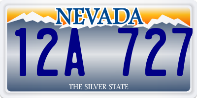 NV license plate 12A727