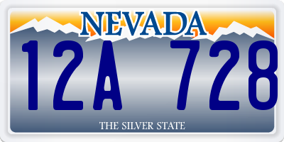 NV license plate 12A728