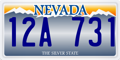 NV license plate 12A731