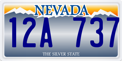 NV license plate 12A737