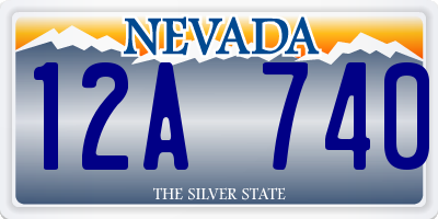 NV license plate 12A740