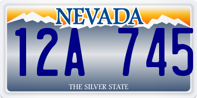 NV license plate 12A745