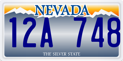 NV license plate 12A748