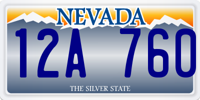 NV license plate 12A760