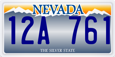 NV license plate 12A761