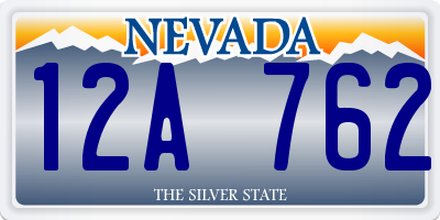 NV license plate 12A762