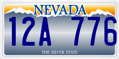 NV license plate 12A776