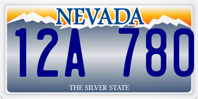 NV license plate 12A780