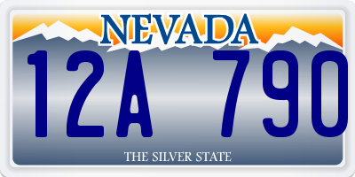 NV license plate 12A790