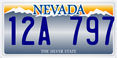 NV license plate 12A797