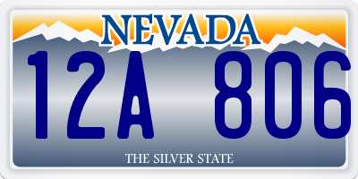 NV license plate 12A806