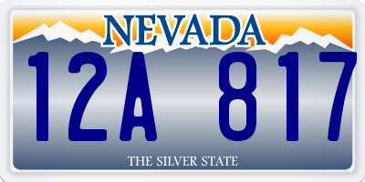 NV license plate 12A817