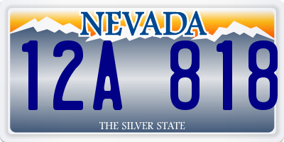 NV license plate 12A818