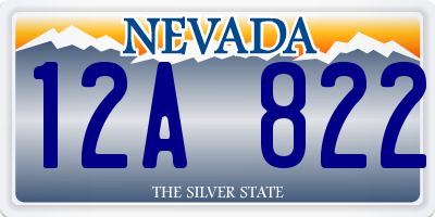 NV license plate 12A822