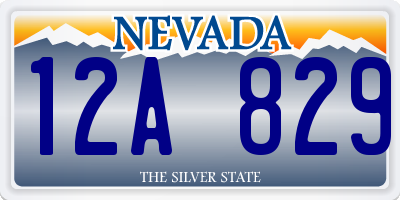 NV license plate 12A829