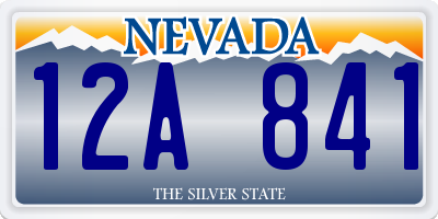 NV license plate 12A841