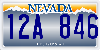 NV license plate 12A846