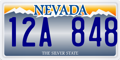 NV license plate 12A848