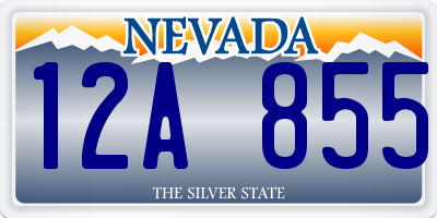 NV license plate 12A855