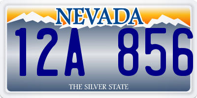 NV license plate 12A856