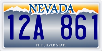 NV license plate 12A861