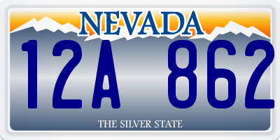 NV license plate 12A862