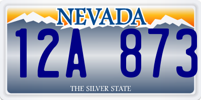 NV license plate 12A873