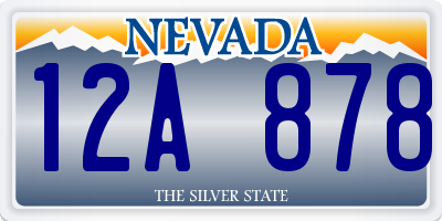 NV license plate 12A878