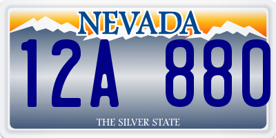 NV license plate 12A880