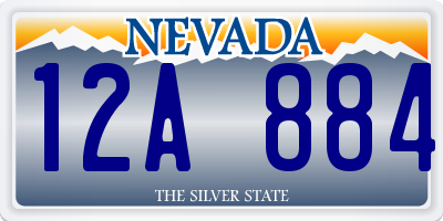 NV license plate 12A884