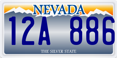 NV license plate 12A886