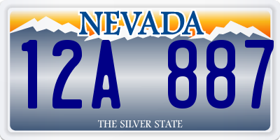 NV license plate 12A887