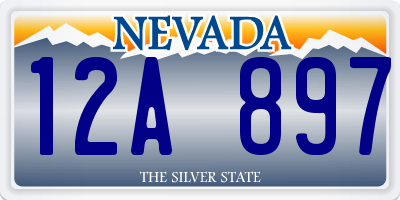 NV license plate 12A897