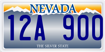 NV license plate 12A900